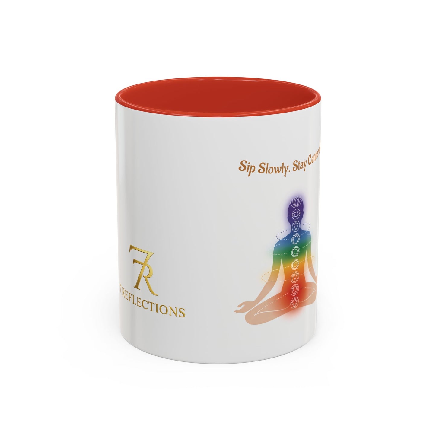 Root Chakra Accent Coffee Mug — Grounding, Stability Spiritual Energy (11/15oz)