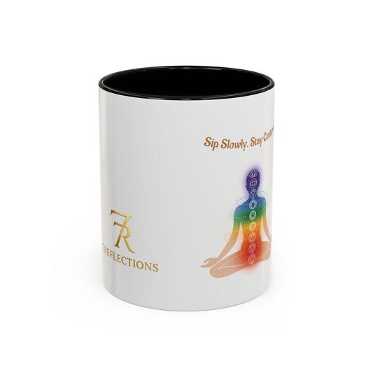 Root Chakra Accent Coffee Mug — Grounding, Stability Spiritual Energy (11/15oz)