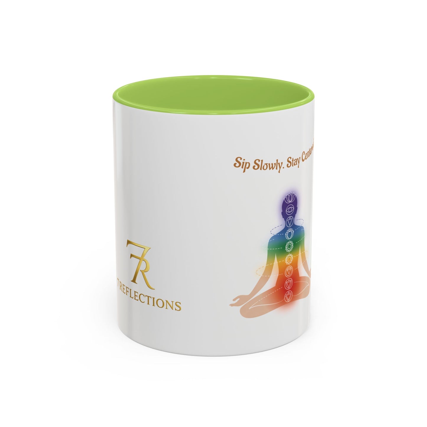 Root Chakra Accent Coffee Mug — Grounding, Stability Spiritual Energy (11/15oz)