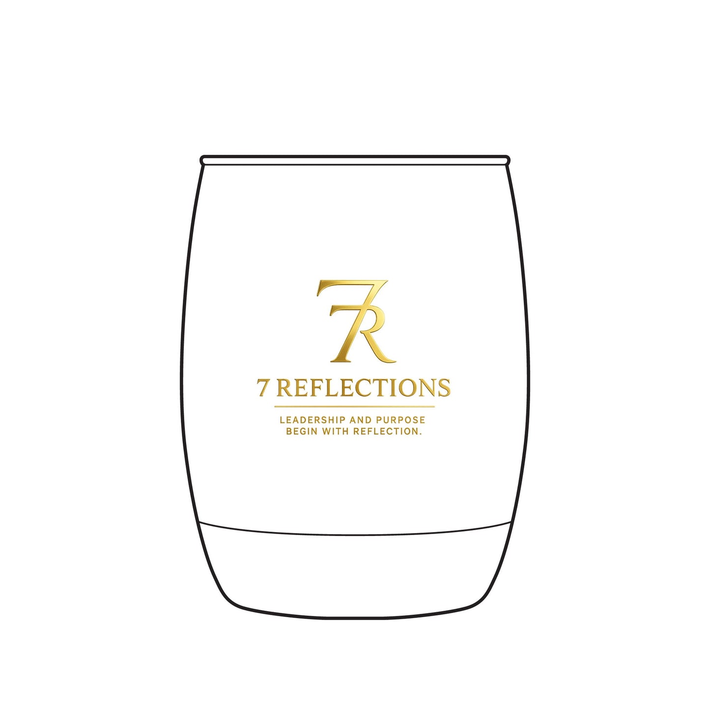 Engraved 6oz Whiskey Glass – 7 Reflections Logo Crystal Tumbler