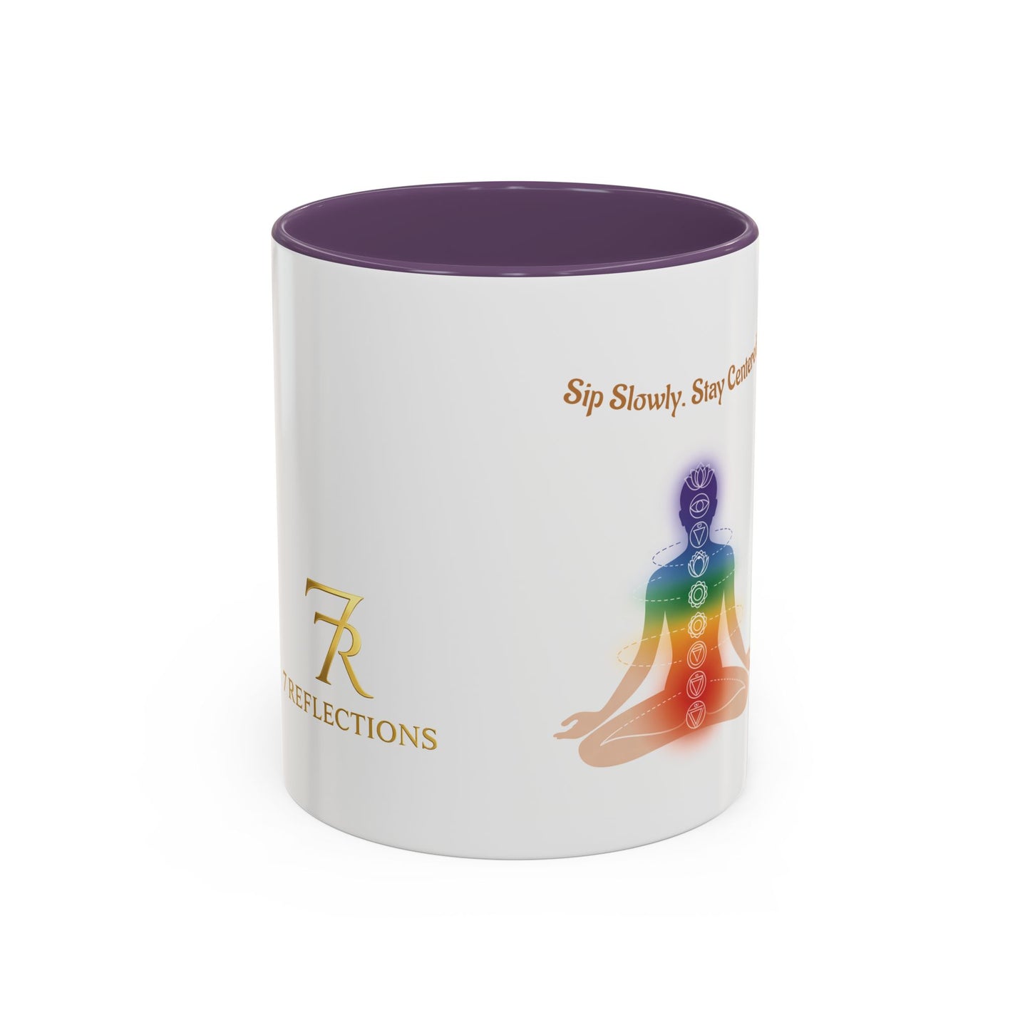 Root Chakra Accent Coffee Mug — Grounding, Stability Spiritual Energy (11/15oz)