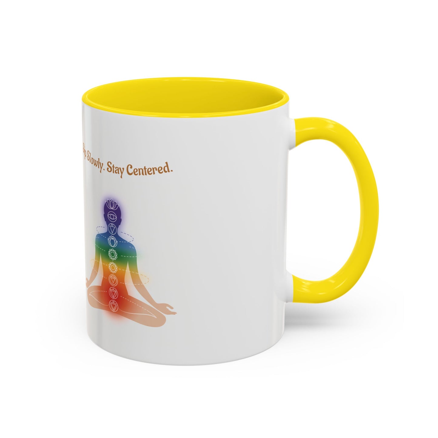 Root Chakra Accent Coffee Mug — Grounding, Stability Spiritual Energy (11/15oz)