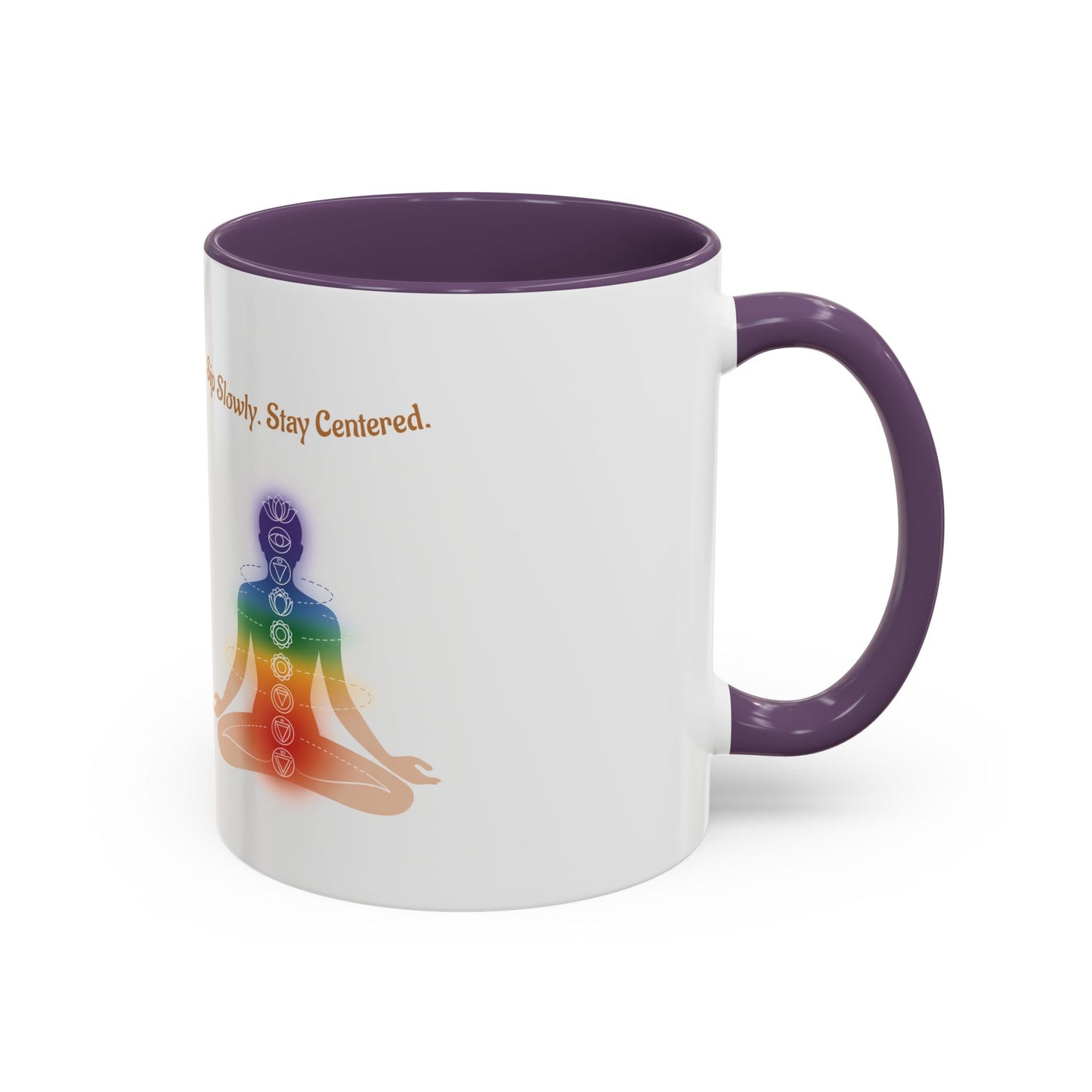 Root Chakra Accent Coffee Mug — Grounding, Stability Spiritual Energy (11/15oz)