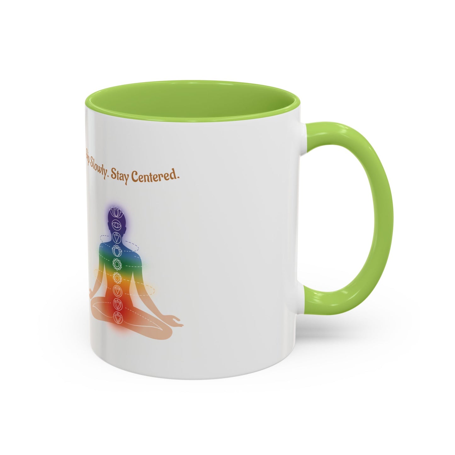 Root Chakra Accent Coffee Mug — Grounding, Stability Spiritual Energy (11/15oz)