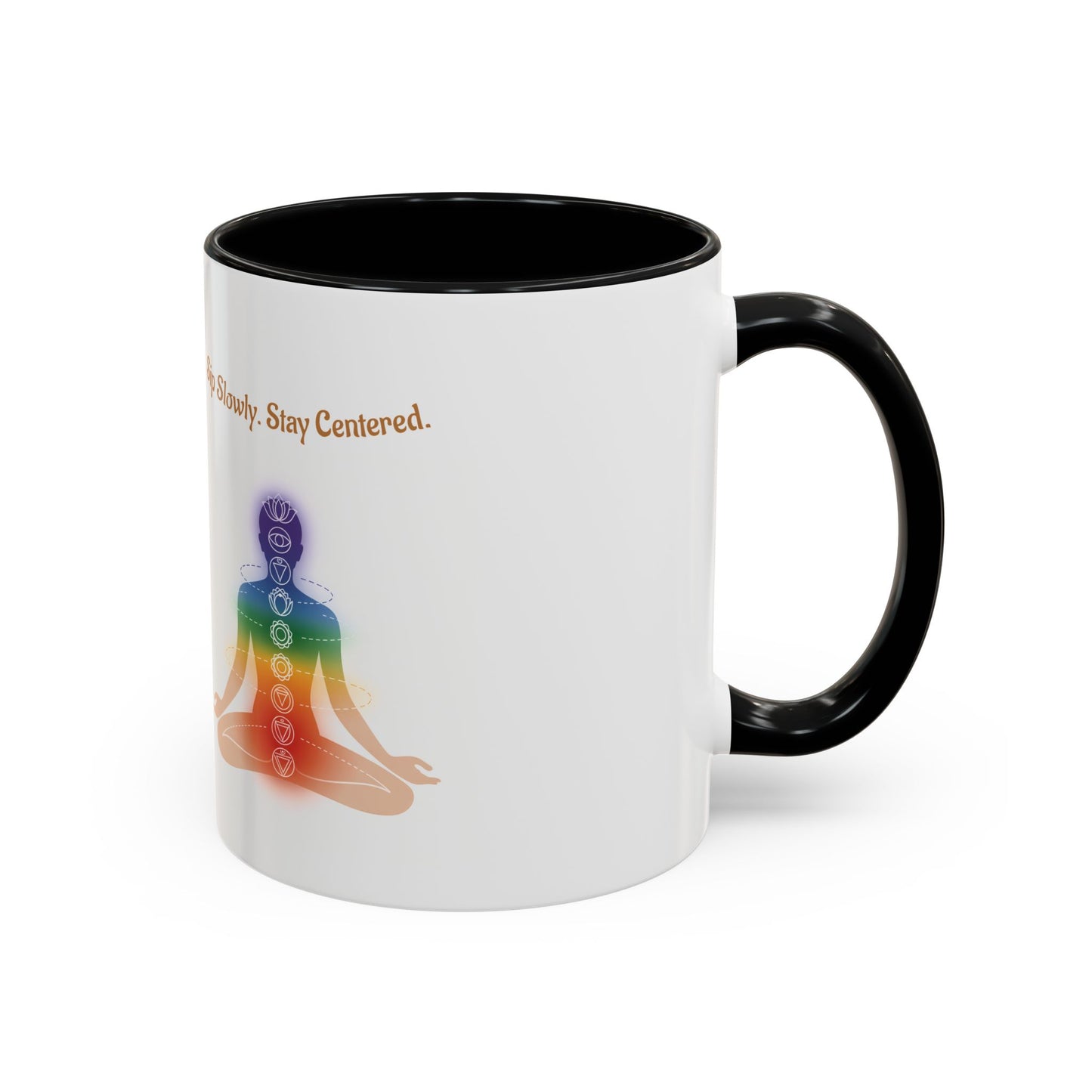 Root Chakra Accent Coffee Mug — Grounding, Stability Spiritual Energy (11/15oz)
